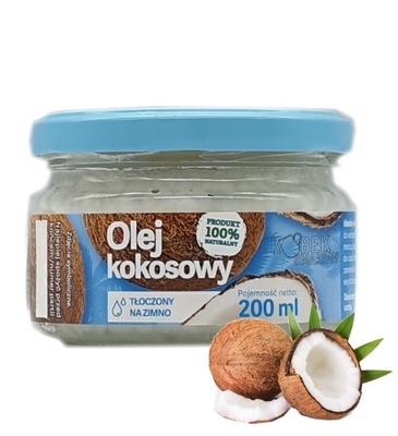 Olej Kokosowy na zimno nierafinowany 200 ml Oliwia