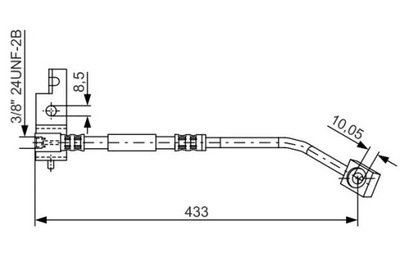 BOSCH 1 987 476 149 ПАТРУБОК ТОРМОЗНОЙ ГИБКИЙ