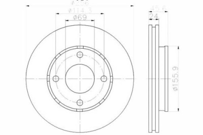 Textar тормозные диски тормозные 2szt mitsubishi перед colt фото №1