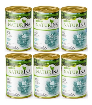 NATURINA ELITE WET AGE PLUS 6 X 400 g – 97% indyk