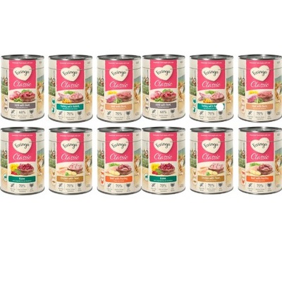 FERINGA mokra karma dla kotów MIX SZEŚĆ smaków 12x 400g z Niemiec