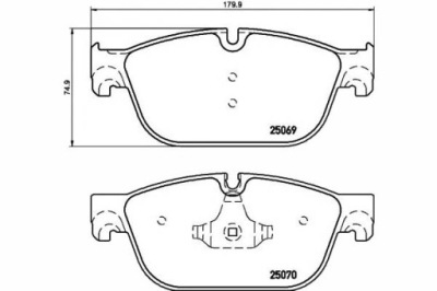 Textar гальмівні колодки гальмівні citroen перед c5 ds4 ds5 фото №1