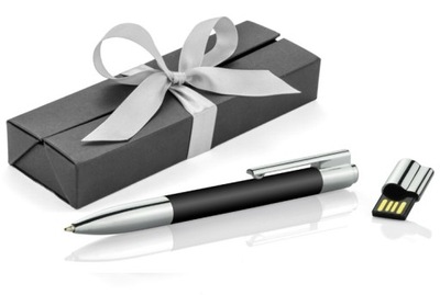 Długopis PENDRIVE USB 8GB srebrno-czarny PREZENT