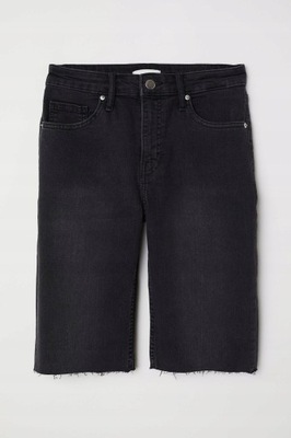 Spodenki Jeans szorty do kolan H&M 32 146-158