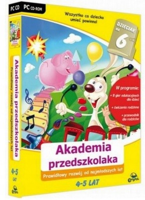 Akademia przedszkolaka 4-5 lat (PC) gry edukacyjne
