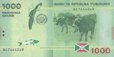 Burundi - 1000 Francs - 2015 - P51a - St.1