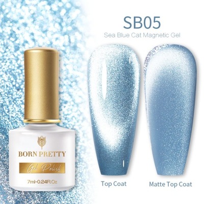 BORN PRETTY - Sea Blue Cat Magnetic Gel - SB05