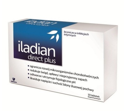 ILADIAN DIRECT PLUS 10 kapsułek dopochwowych