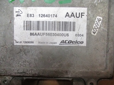 UNIDAD DE CONTROL DEL MOTOR COMPUTADOR OPEL MERIVA B 1.4 T 12640174  