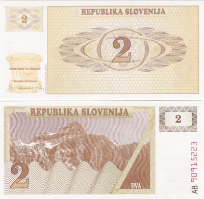 Słowenia 1990 - 2 Tolar - Pick 2 UNC