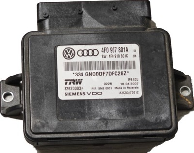 MODUŁ БЛОК УПРАВЛІННЯ ГАЛЬМА РУЧНОГО AUDI A6 C6 4F0907801A