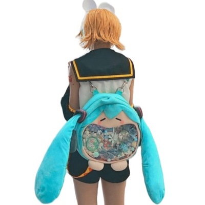 Modny plecak Plecak podróżny Hatsune Miku Cartoon Plecak dla dziewczynek