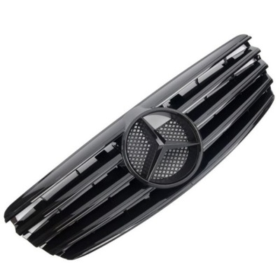 RADIATOR GRILLE MERCEDES W211 02-06 BLACK GLOSS AMG OPTIK  