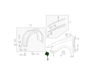 SOPORTE ALAS LEXUS ES350 XV50/XV60 07.12--  