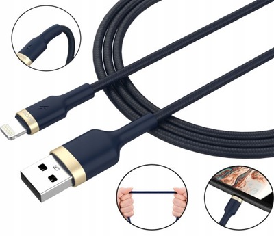 KABEL LIGHTNING DO IPHONE USB QUICK CHARGE VAYOX