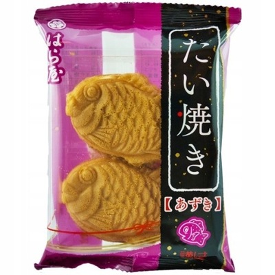 Japońska słodka rybka Taiyaki z czerwoną fasolą adzuki, słodycze z Japonii