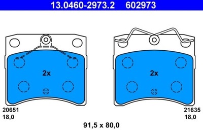 TRINKELĖS STABDŽIŲ VW PRIEK. T4 90-03 13.0460-2973.2 