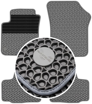 SEAT MII 2011-2019 ALFOMBRILLAS GOMA PARA COCHE EVA COLOR NEGRO  