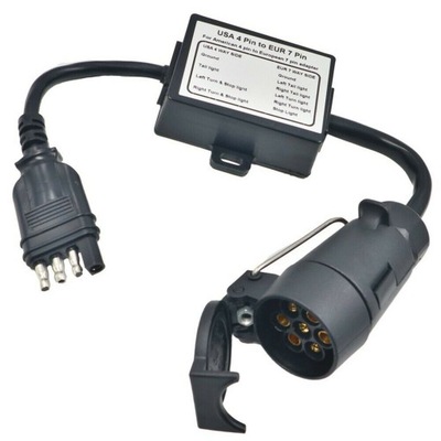 ADAPTADOR ADAPTADOR REMOLQUE EE.UU. 4PIN NA 7PIN EU  