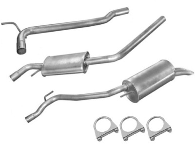 Глушники + труба vw t4 transporter 2.5d bus 96r-03r версія довга фото №1