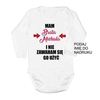 Body Mam super Brata personalizowane 92