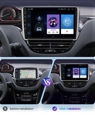 RADIO DE AUTOMÓVIL DEZHENG PEUGEOT 208 / 2008 2GB+32G CARPLAY 2-DIN  