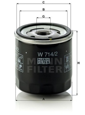 Фильтр масла alfa romeo 145 1.4 90 km 1994-2001 фото №1