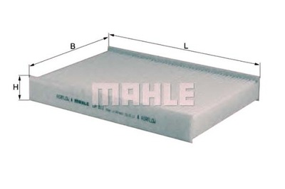 ФІЛЬТР КАБІНИ САЛОНУ MAHLE 1S0820367 PC8339 80004