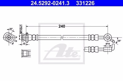 24.5292-0241.3/ATE CABLE HAM.TYL DERECHA  