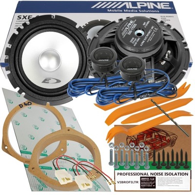 ALPINE ALTAVOCES NISSAN NAVARA D22 PARTE DELANTERA DISTANCIAS  