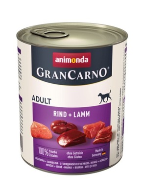 Animonda GranCarno 800g Wołowina + Jagnięcina