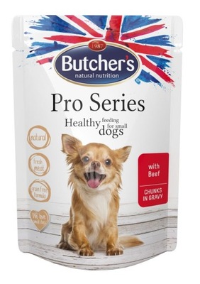 Mokra karma dla psa Butchers Pro Series wołowina w sosie saszetka 100g