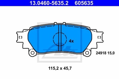 КОЛОДКИ HAM.TYL TOYOTA PRIUS 08-