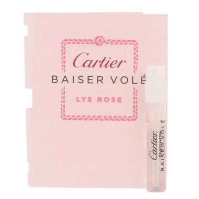 CARTIER BAISER VOLE LYS ROSE 1,5ML EDT PRÓBKA PERFUM