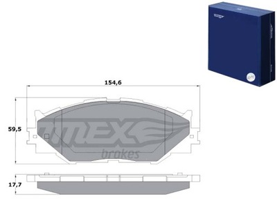 TRINKELĖS STABDŽIŲ LEXUS IS220D 05- TOMEX BRAKES 