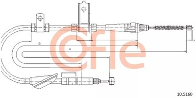 ТРОС HAM.LANDROVER FREELANDER P /COFLE/ 10.5160