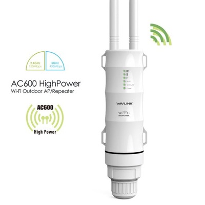 WAVLINK AC600 ZewnęTrzny Wifi Repeater AP 2.4G 5G