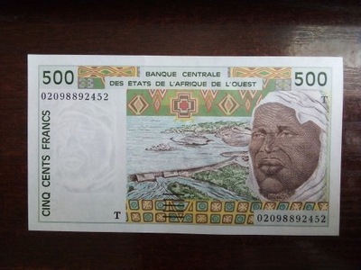 Banknot 500 franków Afryka Zachodnia