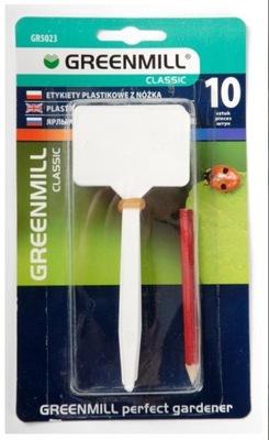 Etykiety plastikowe z nóżką 10 szt ołówek GR5023