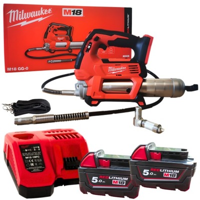 Smarownica Milwaukee M18 GG-502 18V smarownica akumulatorowa 5ah