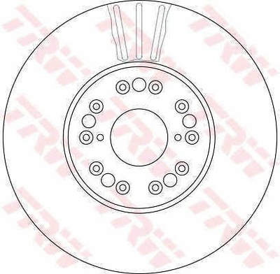 ДИСКИ ТОРМОЗНЫЕ ТОРМОЗНЫЕ ПЕРЕД TRW DF4182S