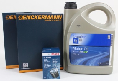 Набір фільтрів + олія gm 5l opel mokka x 1.4t фото №1