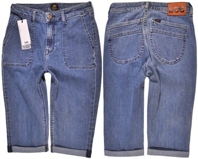 LEE spodenki SLIM blue jeans SCARLETT HIGH SHORT _ W29