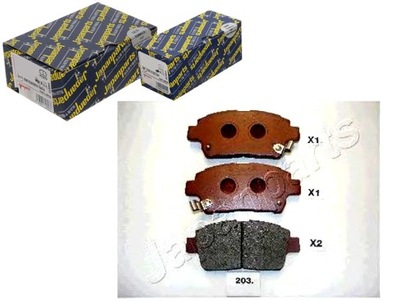 КОМПЛЕКТ - КОМПЛЕКТ КОЛОДОК ТОРМОЗНЫХ [JAPANPARTS]