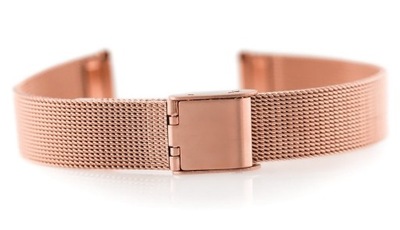 BRANSOLETA DO ZEGARKA SIATKOWA MESH ROSE GOLD 12mm