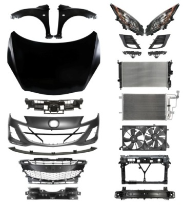 Mazda 3 09-11 капот бампер крила pas фото №1