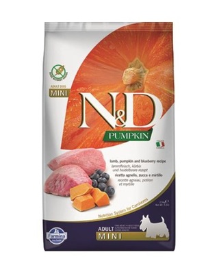 Farmina N&D dog PUMPKIN (GF) adult mini, lamb & blueberry 2,5 kg granule pr