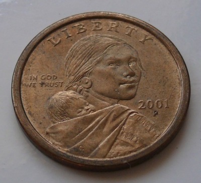 USA - ONE DOLLAR 2001 r. P - SACAGAWEA