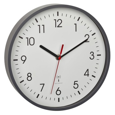 Zegar ścienny TFA szary 24cm