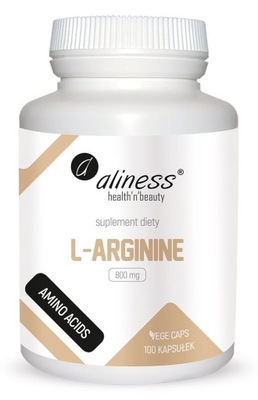 Aliness L-Arginina 800 mg libido 100 kapsułek